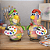Galinha Artista Decorativa em Cabaça - 10 a 12cm - Imagem 6