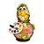 Galinha Artista Decorativa em Cabaça - 10 a 12cm - Imagem 1