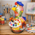 Galinha Artista Decorativa em Cabaça - 10 a 12cm - Imagem 4