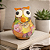 Coruja Decorativa em Cabaça Artesanal Pequena - 07 a 09cm - Imagem 3