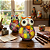 Coruja Decorativa em Cabaça Artesanal Pequena (10-12cm) - Imagem 4