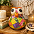 Coruja Decorativa em Cabaça Artesanal (13-15cm) - Imagem 3