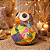 Coruja Decorativa em Cabaça Artesanal (13-15cm) - Imagem 5