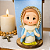 Imagem Nossa Senhora das Graças em Biscuit no Oratório de MDF 12cm - Imagem 5