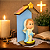 Imagem Nossa Senhora das Graças em Biscuit no Oratório de MDF 12cm - Imagem 4