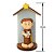 Imagem Santo Antônio de Biscuit no Oratório MDF 12cm Artesanal - Imagem 2