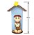 Imagem Santo Antônio de Biscuit no Oratório de MDF 15cm Artesanal - Imagem 2