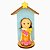 Imagem Santa Teresinha em Biscuit com Oratório de MDF 12cm - Imagem 1