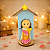 Imagem Santa Teresinha em Biscuit com Oratório de MDF 12cm - Imagem 3