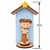 Imagem de Santo Antônio com Menino Jesus em Biscuit Artesanal no Oratório MDF 12cm - Imagem 2