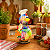 Galinha Decorativa em Cabaça Chef de Cozinha Gourmet Artesanal 10 a 12 cm - Imagem 4