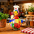 Galinha Decorativa em Cabaça Chef de Cozinha Gourmet Artesanal 10 a 12 cm - Imagem 3