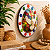 Divino Espírito Santo de Parede em Cabaça com Pomba e Flores de Biscuit – 20cm - Imagem 4