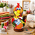 Galinha da Tesoura Decorativa em Cabaça Artesanal com Biscuit | 10 a 12 cm - Imagem 5