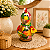 Galinha Decorativa em Cabaça com Bolsa Colorida Artesanal 10-12cm - Imagem 3