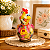 Galinha Decorativa em Cabaça com Bolsa Colorida Artesanal 10-12cm - Imagem 4