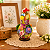 Galinha Decorativa em Cabaça com Bolsa Colorida Artesanal 10-12cm - Imagem 7