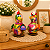 Galinha Decorativa em Cabaça com Bolsa Colorida Artesanal 10-12cm - Imagem 6