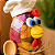 Galo de Cabaça Gourmet Chef de Cozinha c/ Pernas – 10 a 12 cm - Imagem 5