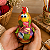 Galinha Crocheteira Artesanal em Cabaça - 10 a 12 cm - Imagem 9