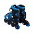 Patins Roller Infantil Azul Ajustavel Com Kit Proteção - Imagem 7