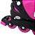 Patins Roller Infantil Rosa Ajustavel Com Kit Proteção - Imagem 6