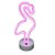 Luminária Abajur Led Rosa Neon Flamingo Enfeite Decoração 29cm - Imagem 1