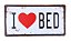 Placa Decorativa I love Bed - Imagem 1