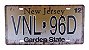 Placa Decorativa Automóvel Americana New Jersey - Imagem 1