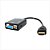 Cabo Conversor De Hdmi Para Vga Adaptador Com Saída P2 Áudio - Imagem 1