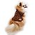 Roupa Pet para Cães Vestido Pet Fivela Croco Gola Pele Inverno Petisco - Imagem 4