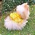Roupa Pet para Cães Vestido Pet Luxo Festa Babados Organza Petisco - Imagem 2