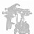 Pistola De Pintura Sucção 1,6MM 1000ML PRO-510 - Imagem 4