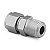 Conector macho NPT Anilha Simples em Aço Inox 316 - Imagem 1