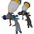 Kit com 2 Pistolas de pintura MP-260 / MP-262 1.2 mm e 1.3 mm HVLP c/ Maleta (S/Manometro) wimpel - Imagem 2