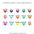 Carimbo Glitter com Almofada Duas cores - Imagem 4