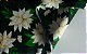 Tricoline Flores Brancas Natalinas Fundo Verde ( 0,50 m x 1,40 m ) - Imagem 4