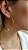 Brinco Argola de Fio com Bola Banhado em Ouro 18K - Imagem 2