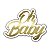 Placa Decoração Aniversário Oh Baby Dourado Painel 60x46cm - Imagem 1