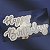 Placa Decoração Aniversário Happy Birthday Prata 60x40cm - Imagem 2
