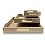 Bandeja MDF Cru C/ furação alça - 22x22x6cm - Imagem 2