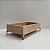 Bandeja C/ Pé Met. Niquelado MDF Cru 20x12x4cm - Imagem 1
