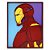 Quadro Decorativo 3D Geek Homem De Ferro - Iron Man Em Madeira - Imagem 1