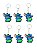 6 CHAVEIROS STICH HAVAIANA - Imagem 1