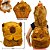 MOCHILA COM TOUCA CAPIVARA - Imagem 1