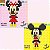 Blocos de Montar tipo lego Mickey e MInnie - 2 peças - Imagem 1