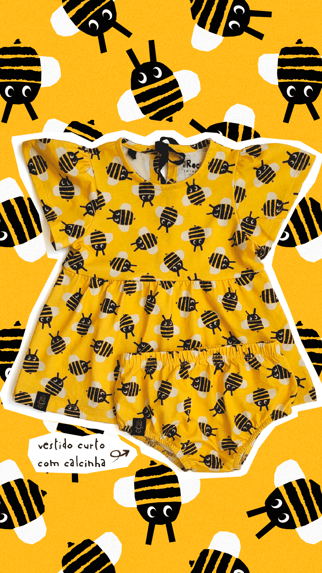 Vestido Calcinha Abelha - Imagem 1