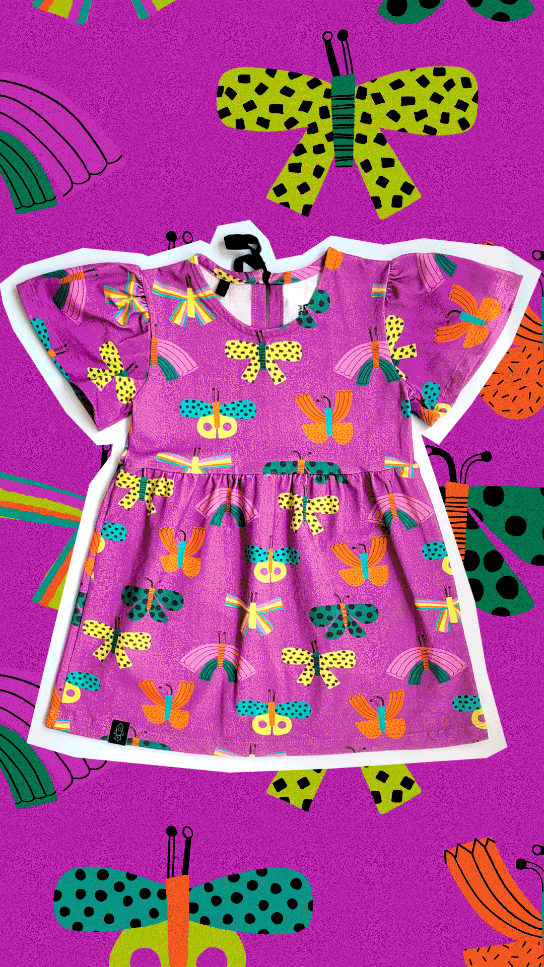 Vestido Manga Ampla Borbô - Imagem 1