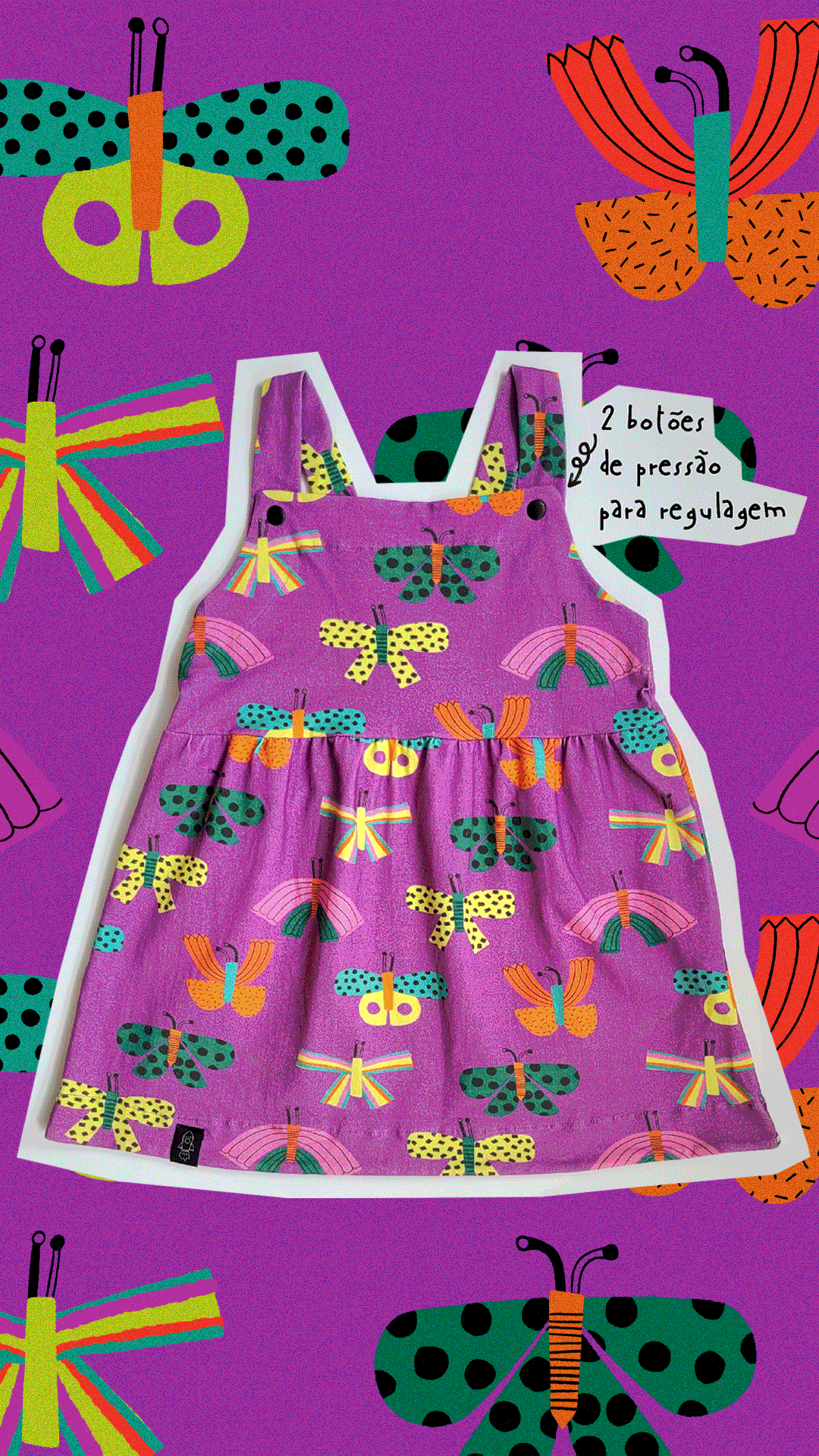 Vestido Jardineira Borbô - Imagem 1