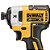 Chave de Impacto 1/4" DCF887B Brushless 20V Dewalt - Imagem 3